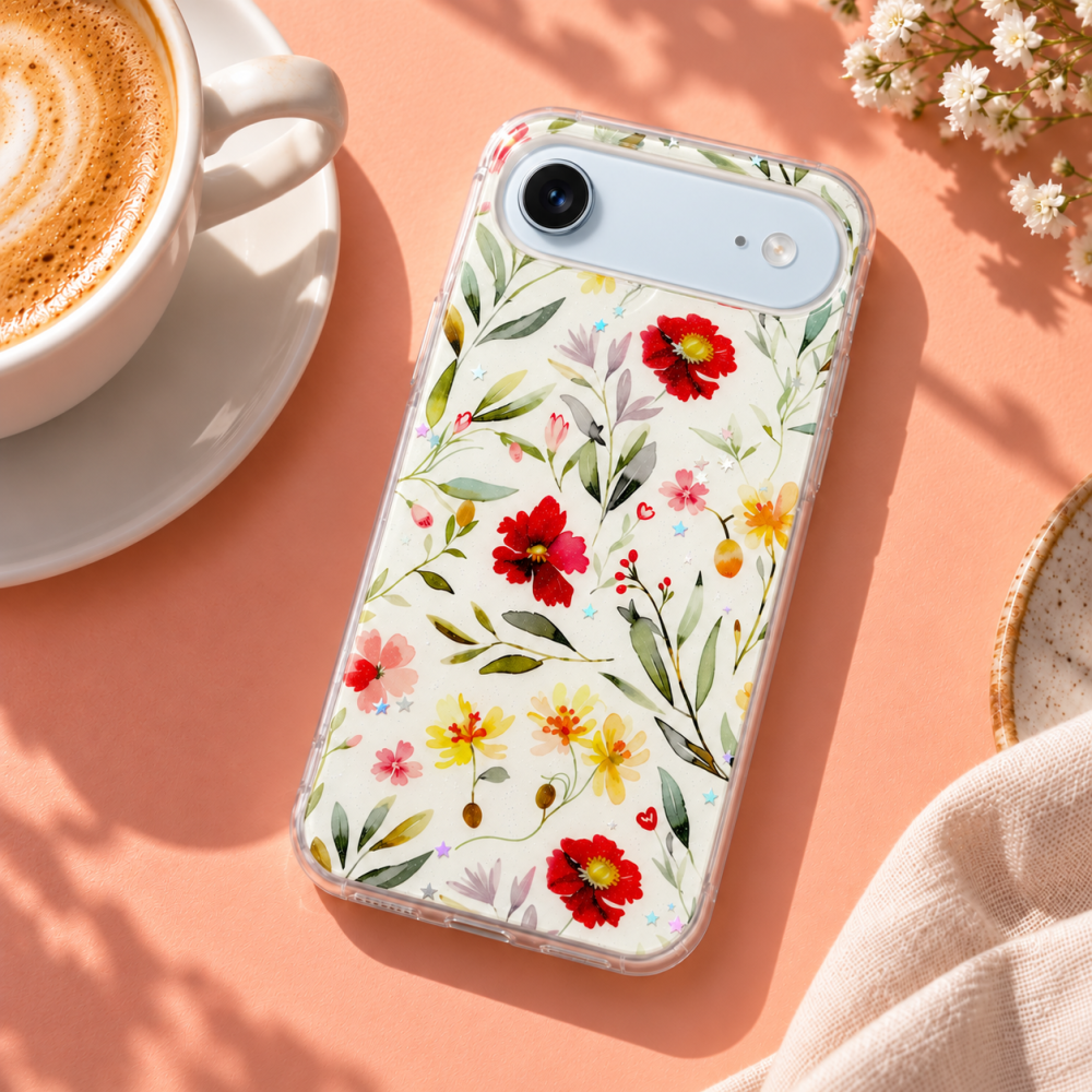 Husa pentru iPhone 17 Air cu imprimeu floral, rezistenta la socuri si lovituri - ZetGSM [6]