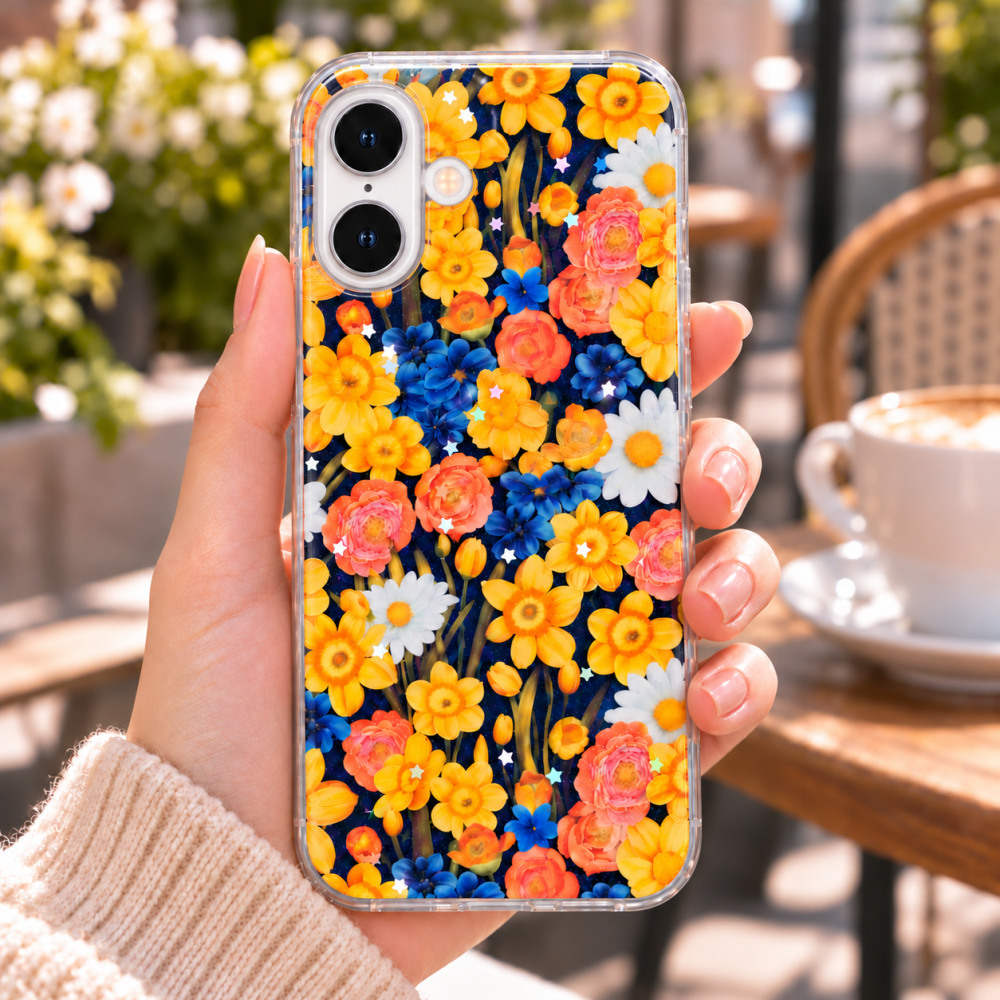 Husa pentru iPhone 17 cu imprimeu floral, rezistenta la socuri si lovituri - ZetGSM [5]