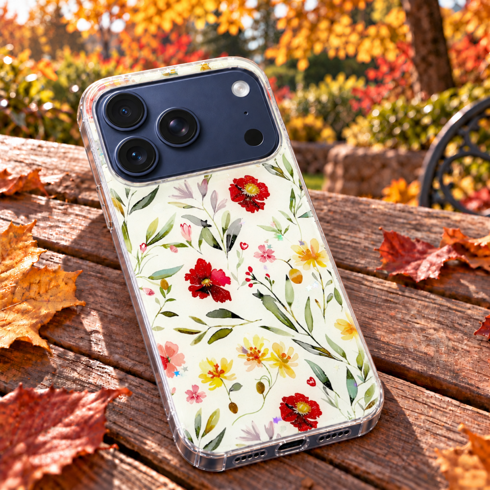 Husa pentru iPhone 17 Pro cu imprimeu floral, rezistenta la socuri si lovituri - ZetGSM [7]