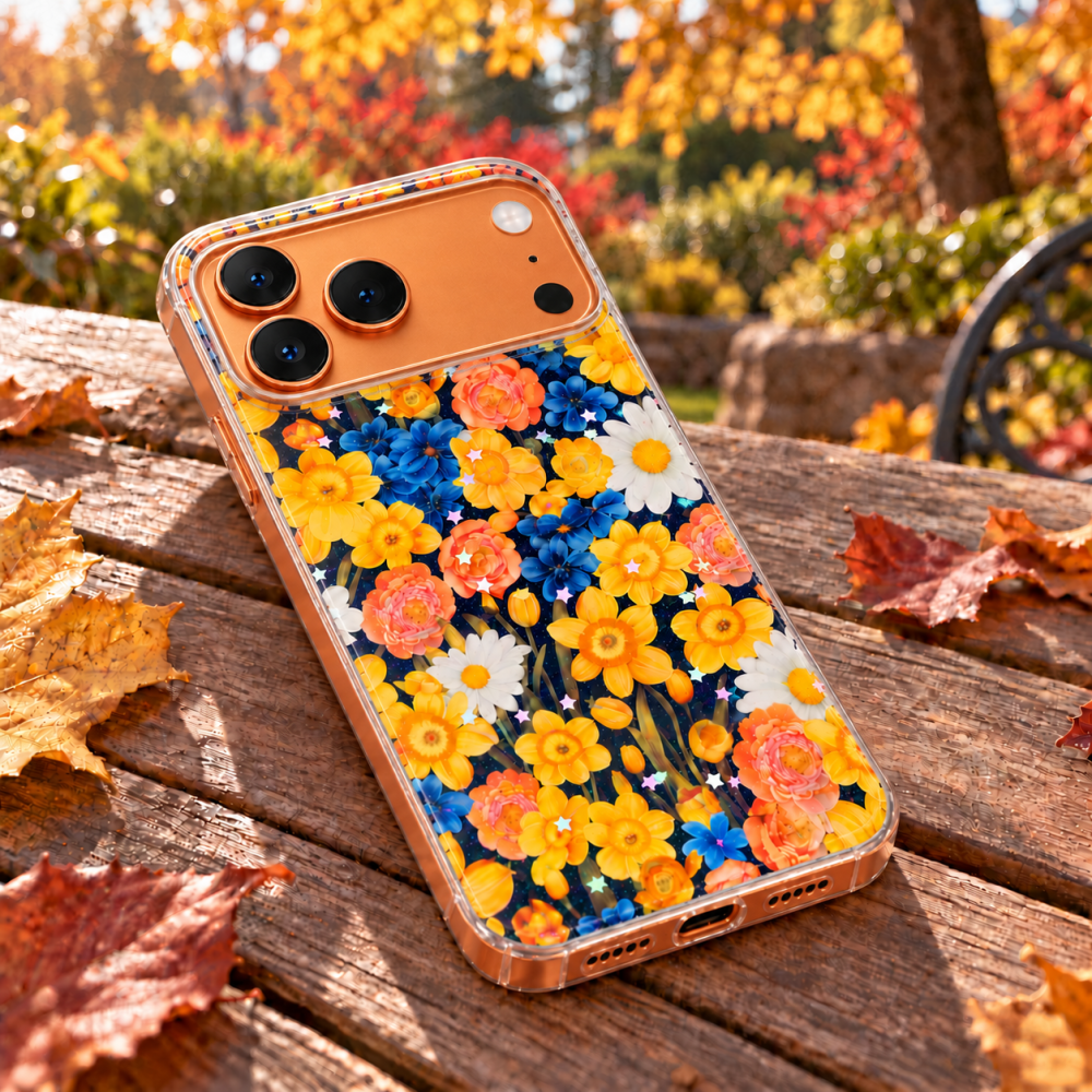 Husa pentru iPhone 17 Pro Max cu imprimeu floral, rezistenta la socuri si lovituri - ZetGSM [7]