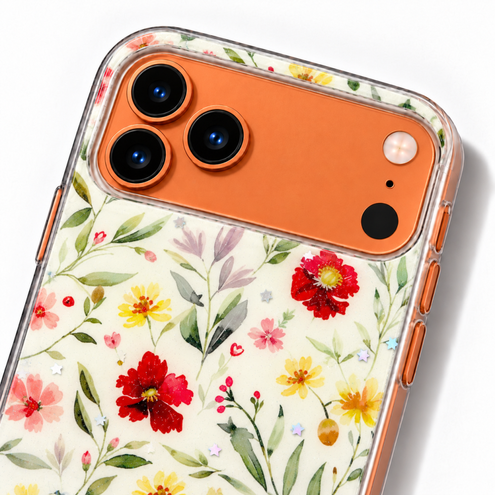 Husa pentru iPhone 17 Pro Max cu imprimeu floral, rezistenta la socuri si lovituri - ZetGSM [4]