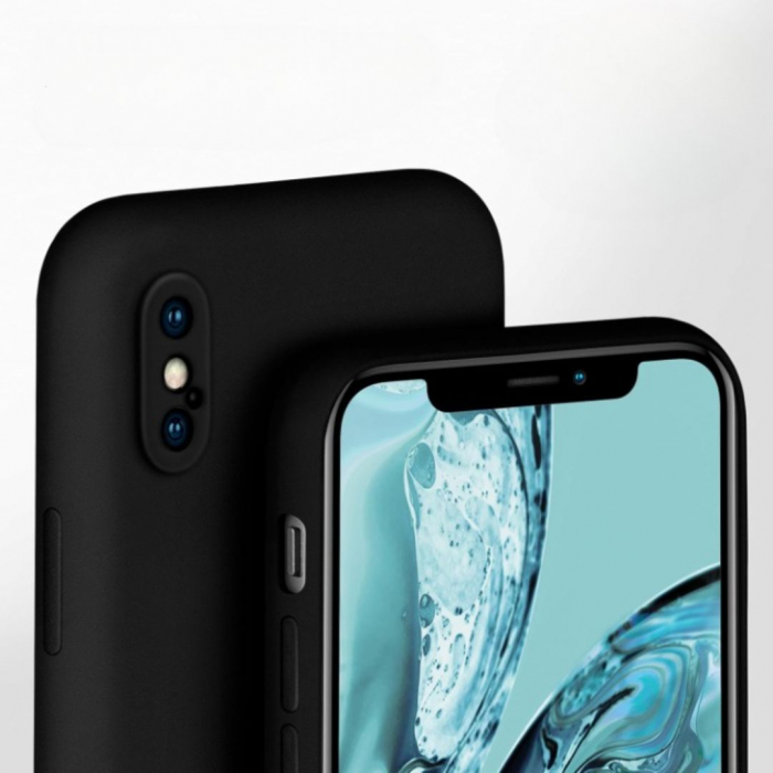 Husa Silicon Catifelat pentru iPhone X - Protecție Camere [3]