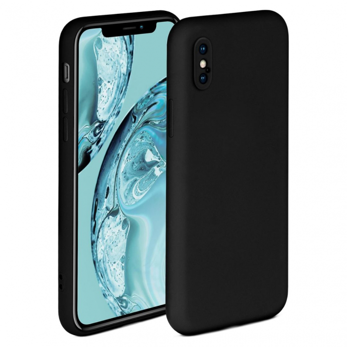 Husa Silicon Catifelat pentru iPhone X - Protecție Camere [1]