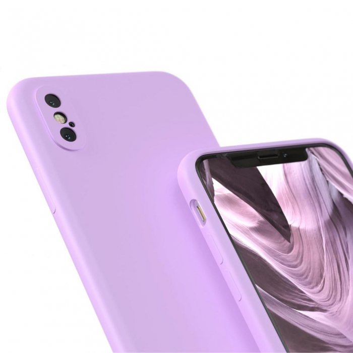 Husa Silicon Catifelat pentru iPhone X - Protecție Camere [2]