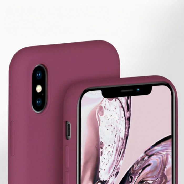 Husa Silicon Catifelat pentru iPhone X - Protecție Camere [2]