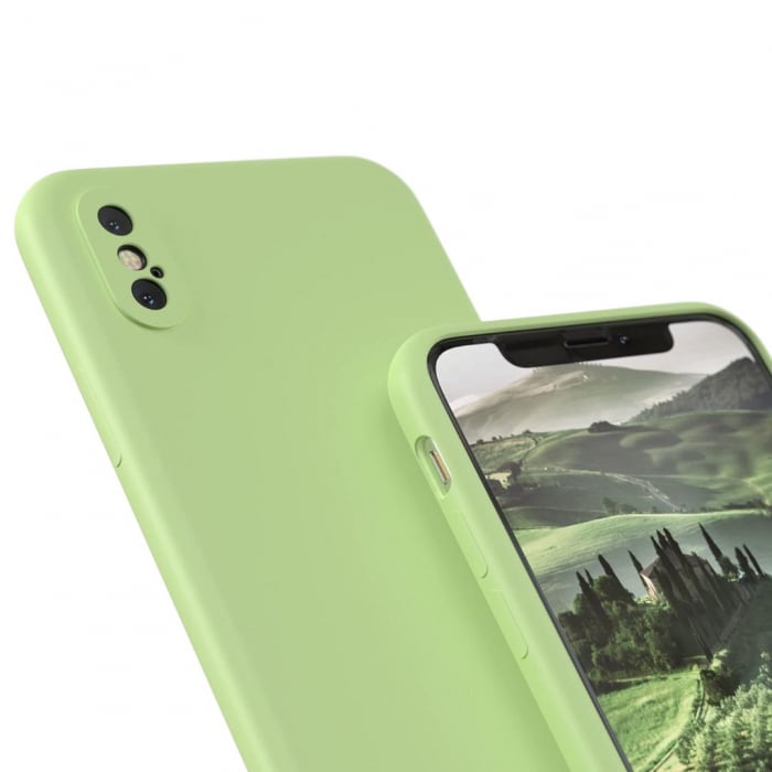 Husa Silicon Catifelat pentru iPhone X - Protecție Camere [2]