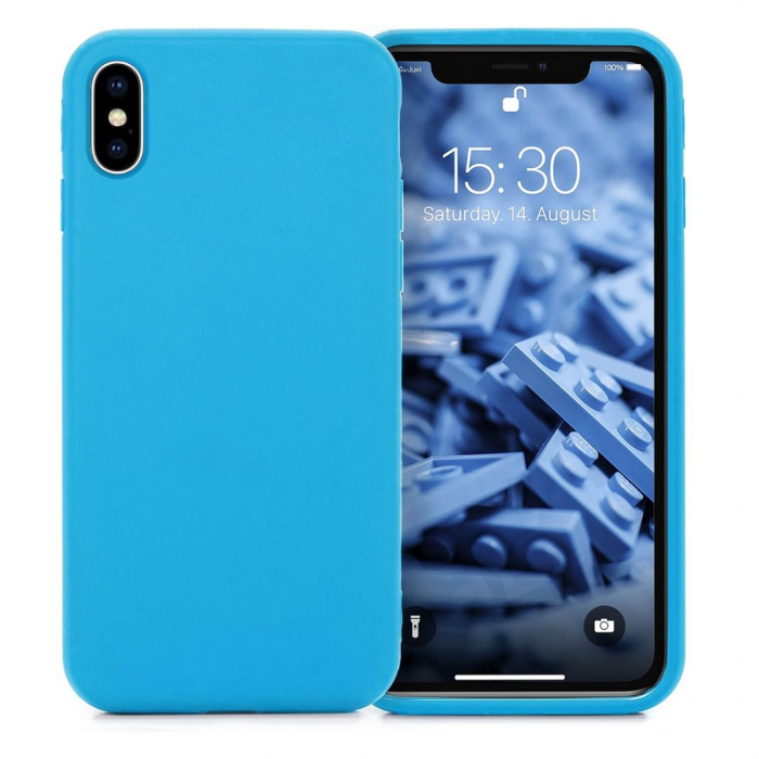 Husa Silicon Catifelat pentru iPhone X - Protecție Camere [1]