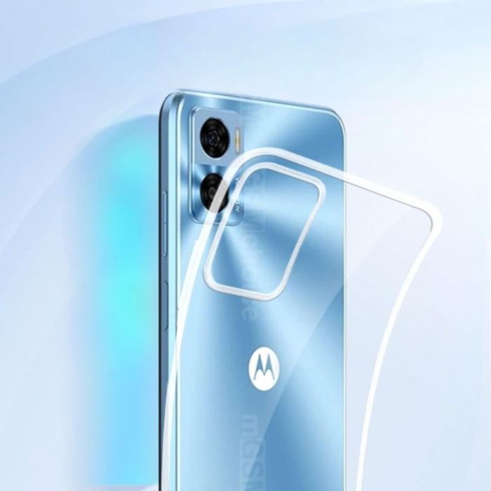 Husa pentru Motorola E22i din silicon - Transparenta [2]