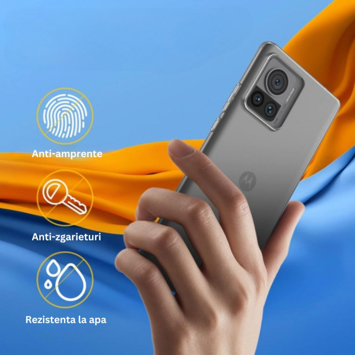 Husa pentru Motorola Edge 30 Ultra din silicon - Transparenta [3]