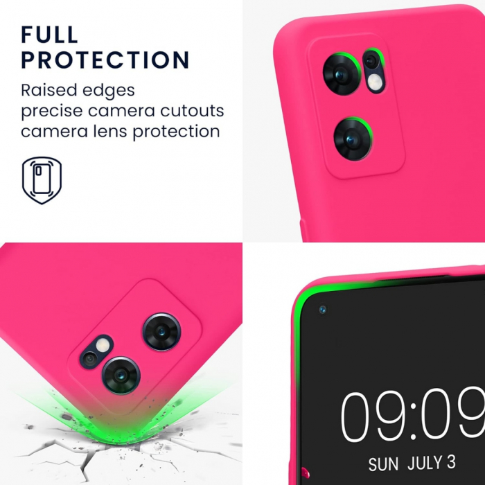 Husa pentru Oppo A57s din sIlicon catifelat cu interior din microfibra si protectie la camere [3]