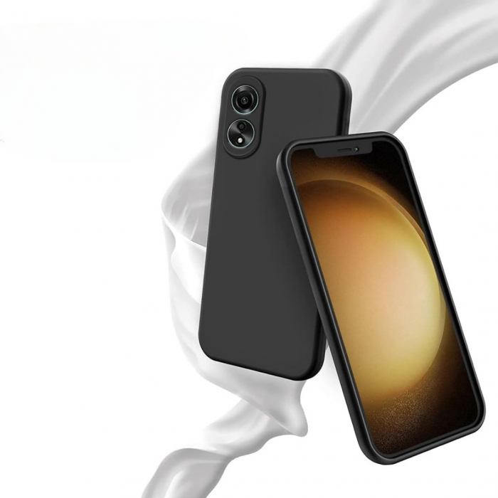 Husă Silicon Catifelat Oppo A58 4G cu Protecție Cameră [6]