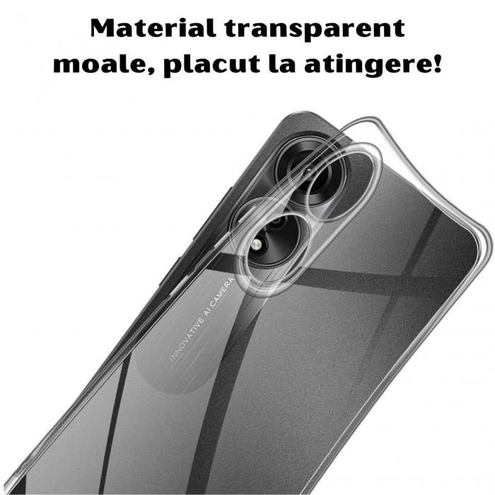Husa Transparentă cu Protecție Camere pentru Oppo A78 4G [3]