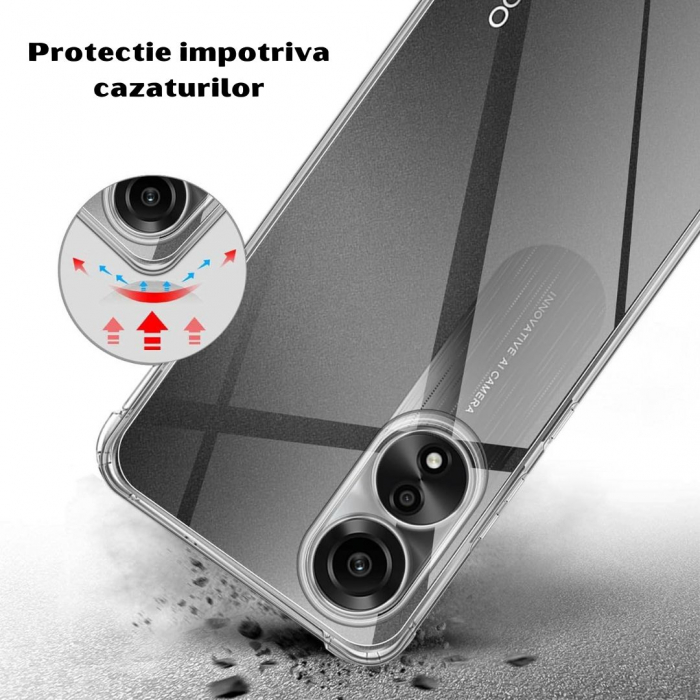 Husa Transparentă cu Protecție Camere pentru Oppo A78 4G [4]
