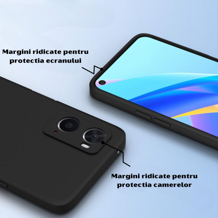 Husa pentru Oppo A96 din sIlicon catifelat cu interior din microfibra si protectie la camere [2]