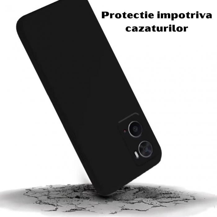 Husa pentru Oppo A96 din sIlicon catifelat cu interior din microfibra si protectie la camere [3]