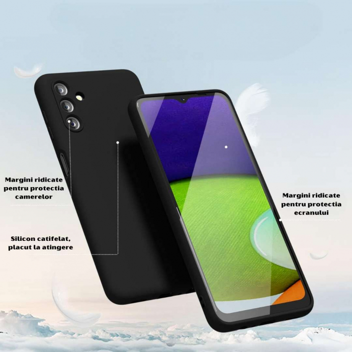 Husa pentru Samsung Galaxy A13 5G din sIlicon catifelat cu interior din microfibra si protectie la camere [2]