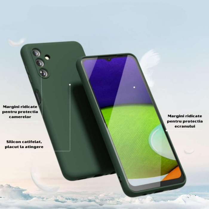 Husa pentru Samsung Galaxy A13 5G din sIlicon catifelat cu interior din microfibra si protectie la camere [2]