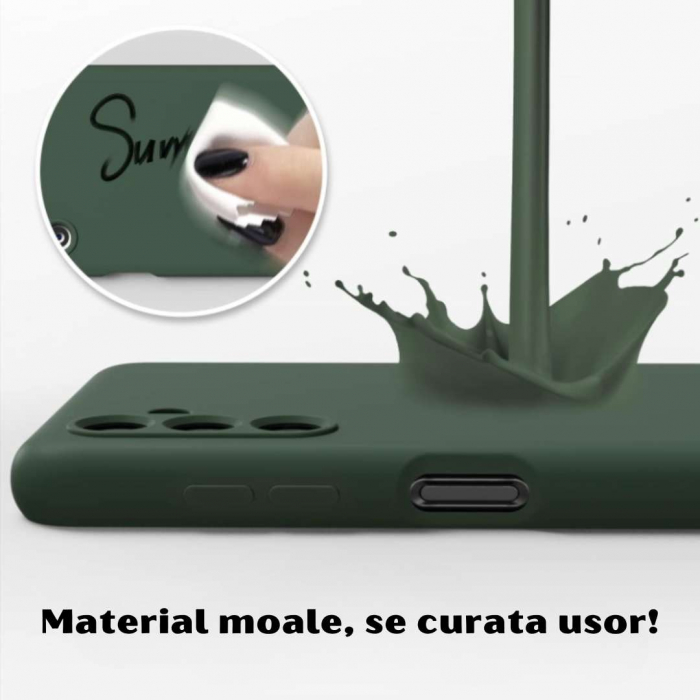 Husa pentru Samsung Galaxy A13 5G din sIlicon catifelat cu interior din microfibra si protectie la camere [4]