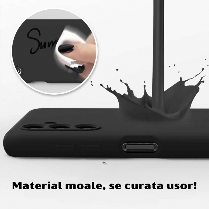 Husa pentru Samsung Galaxy A13 5G din sIlicon catifelat cu interior din microfibra si protectie la camere [4]