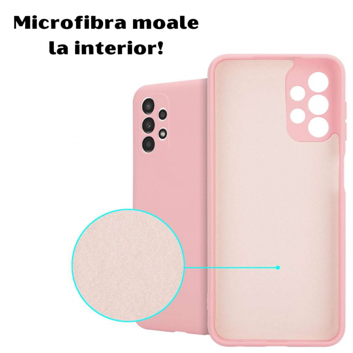 Husă Silicon Catifelat Samsung Galaxy A13 4G cu Protecție Cameră [3]