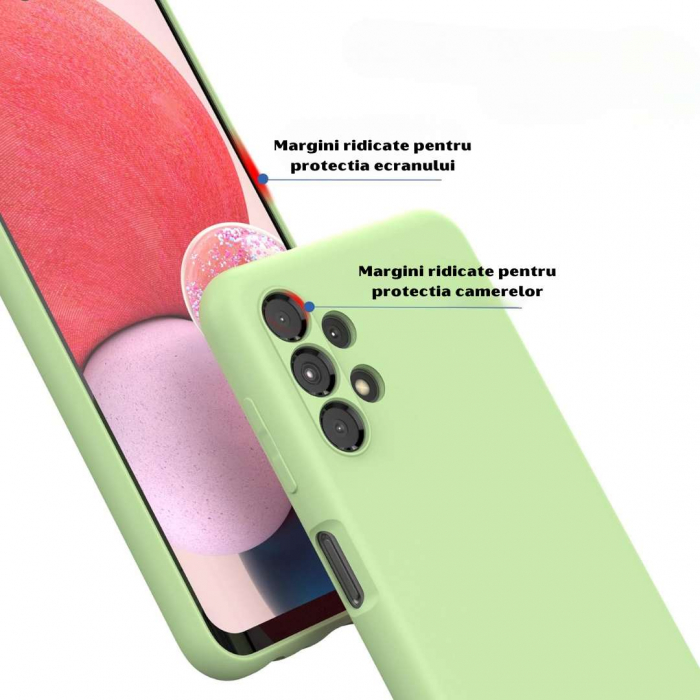 Husă Silicon Catifelat Samsung Galaxy A13 4G cu Protecție Cameră [2]