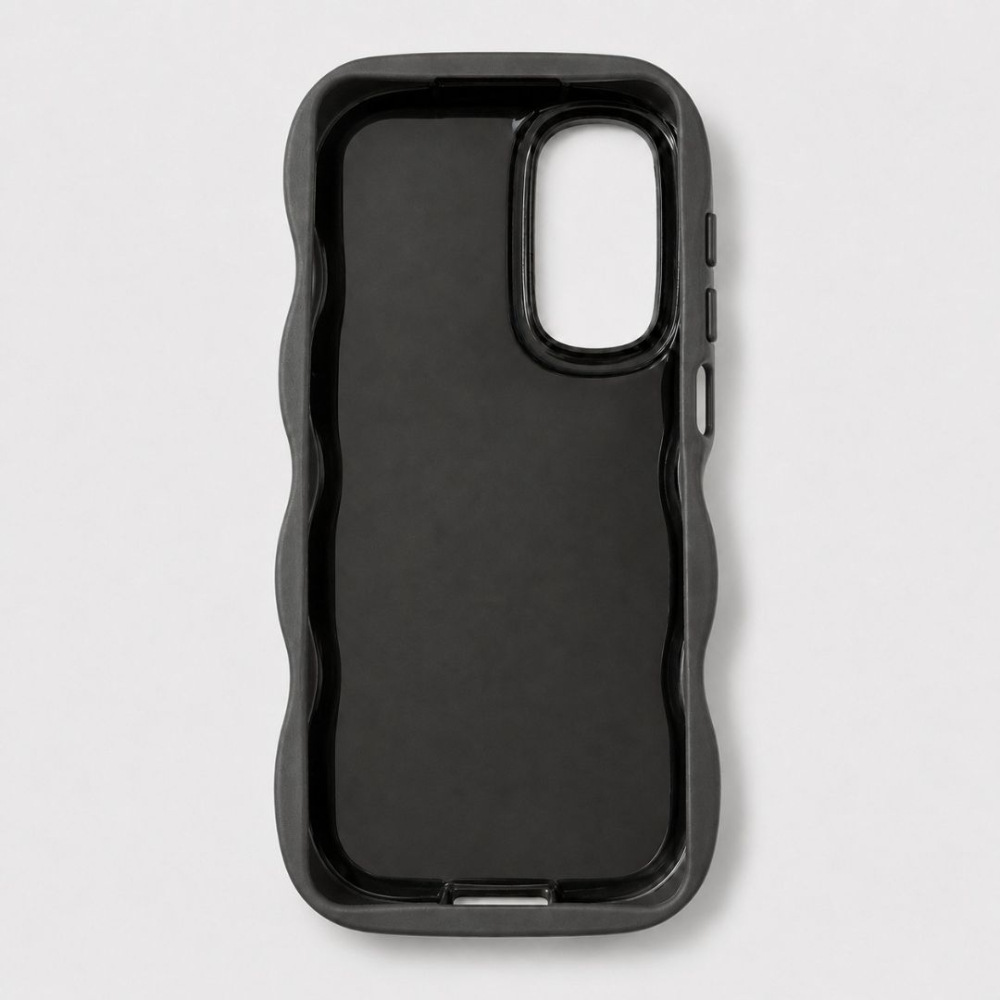 Husa pentru Samsung Galaxy A16, protectie Anti-Soc si design ondulat Candy - Negru [3]