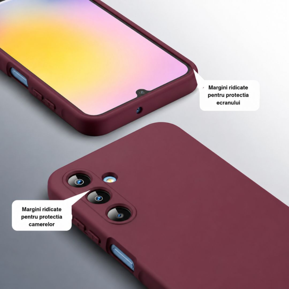 Husa silicon catifelat pentru Samsung Galaxy A17 cu interior din microfibra si protectie camere [3]