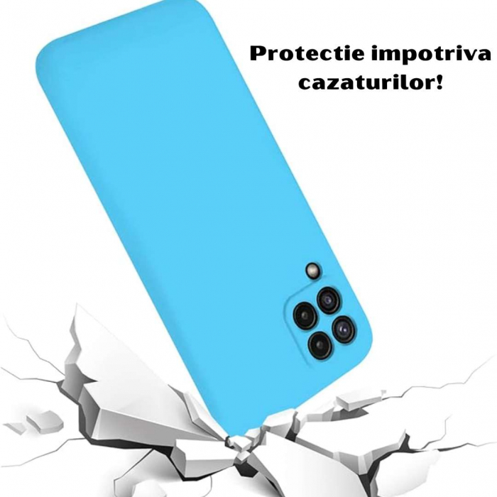 Husa Silicon Catifelat Samsung Galaxy A22 4G cu Protecție Cameră [2]