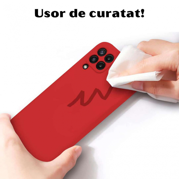 Husa Silicon Catifelat Samsung Galaxy A22 4G cu Protecție Cameră [4]