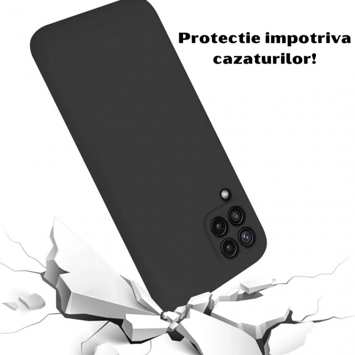 Husa Silicon Catifelat Samsung Galaxy A22 4G cu Protecție Cameră [2]