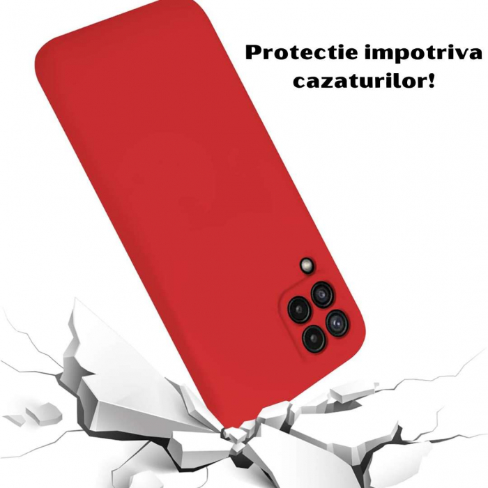 Husa Silicon Catifelat Samsung Galaxy A22 4G cu Protecție Cameră [2]