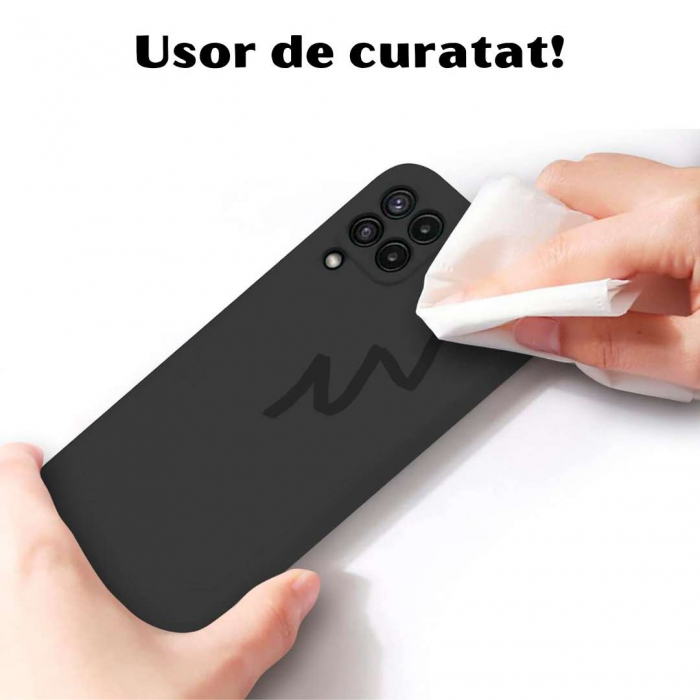 Husa Silicon Catifelat Samsung Galaxy A22 4G cu Protecție Cameră [4]