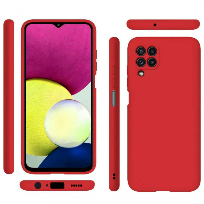 Husa Silicon Catifelat Samsung Galaxy A22 4G cu Protecție Cameră [6]