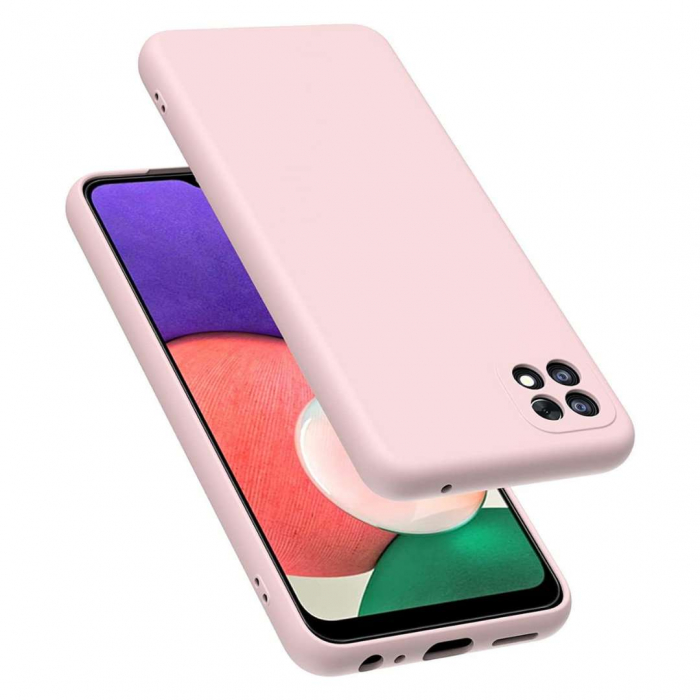 Husa Silicon Catifelat Samsung Galaxy A22 5G cu Protecție Cameră [2]