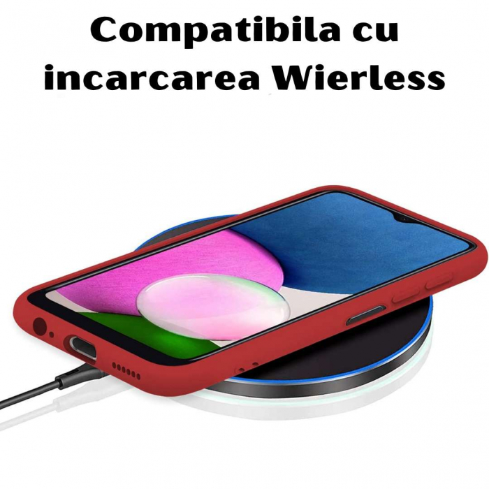 Husa Silicon Catifelat Samsung Galaxy A22 5G cu Protecție Cameră [5]