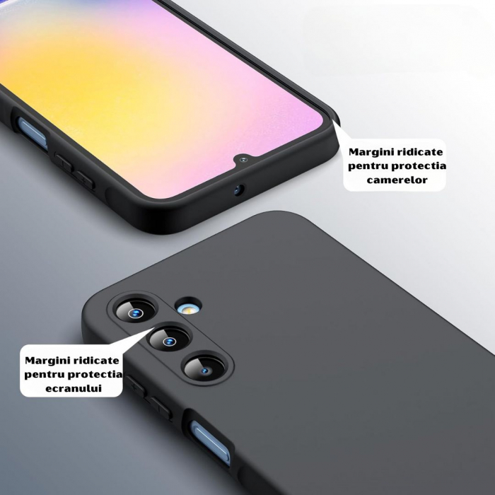 Husa pentru Samsung Galaxy A25 din sIlicon catifelat cu interior din microfibra si protectie la camere [3]
