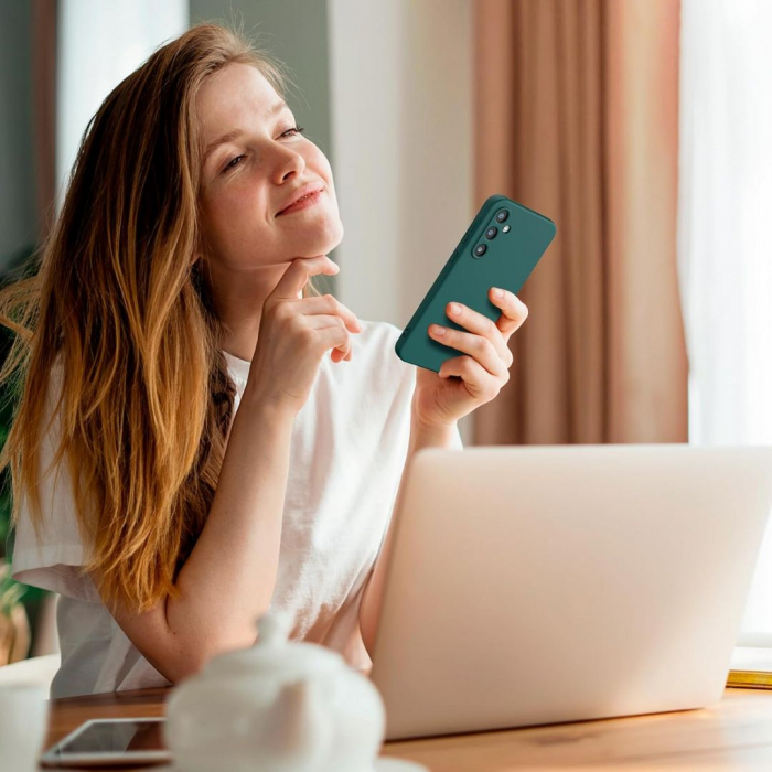 Husa pentru Samsung Galaxy A35 din sIlicon catifelat cu interior din microfibra si protectie la camere [7]