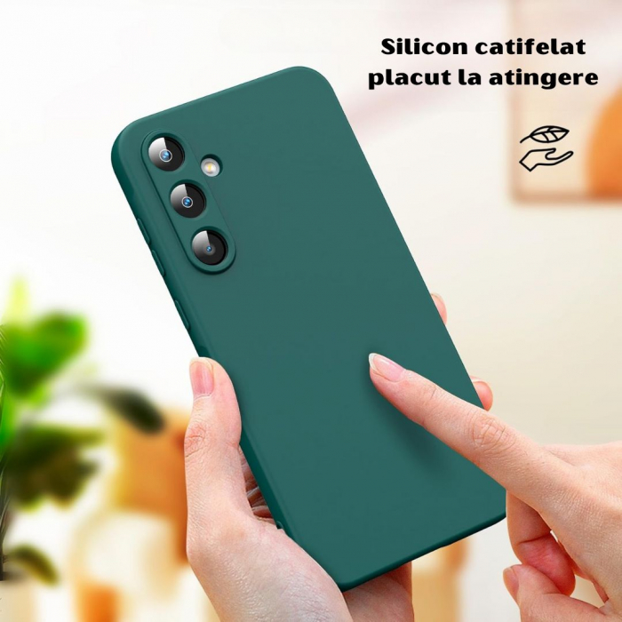 Husa pentru Samsung Galaxy A35 din sIlicon catifelat cu interior din microfibra si protectie la camere [6]