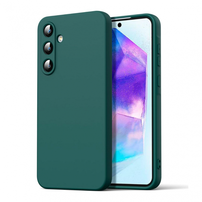 Husa pentru Samsung Galaxy A35 din sIlicon catifelat cu interior din microfibra si protectie la camere [1]
