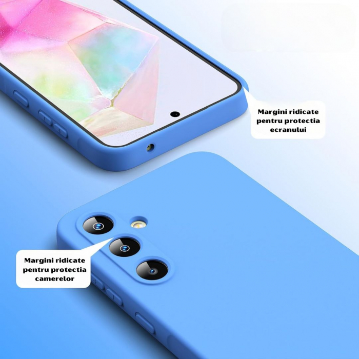 Husa pentru Samsung Galaxy A35 din sIlicon catifelat cu interior din microfibra si protectie la camere [3]