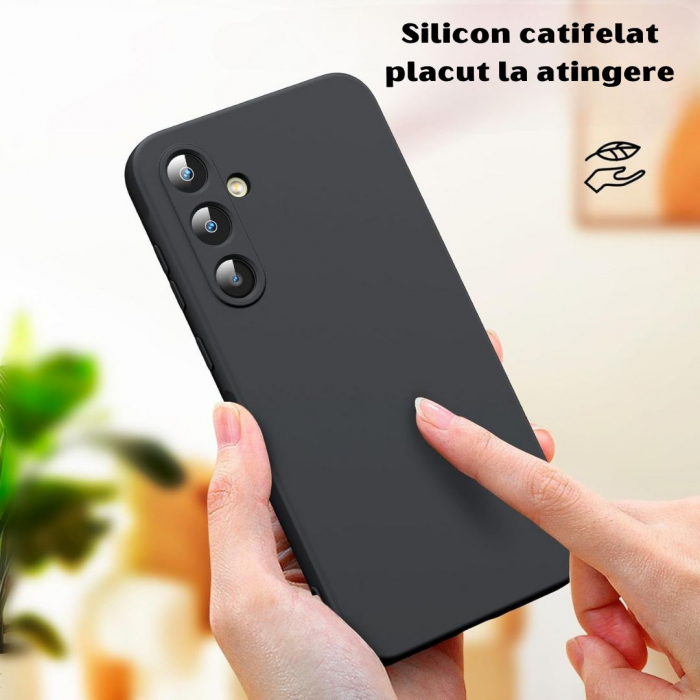 Husa pentru Samsung Galaxy A35 din sIlicon catifelat cu interior din microfibra si protectie la camere [6]