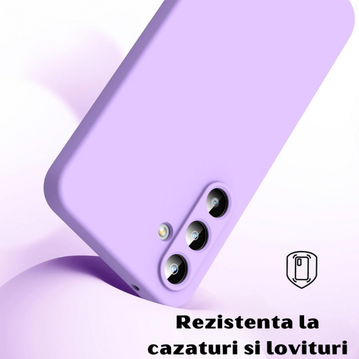 Husa pentru Samsung Galaxy A35 din sIlicon catifelat cu interior din microfibra si protectie la camere [2]
