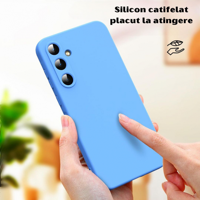 Husa pentru Samsung Galaxy A35 din sIlicon catifelat cu interior din microfibra si protectie la camere [6]