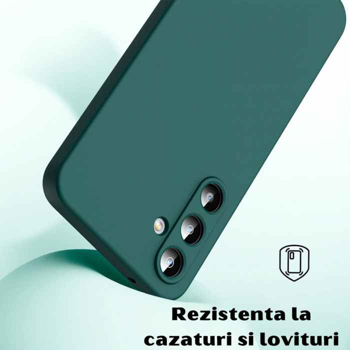 Husa pentru Samsung Galaxy A35 din sIlicon catifelat cu interior din microfibra si protectie la camere [2]