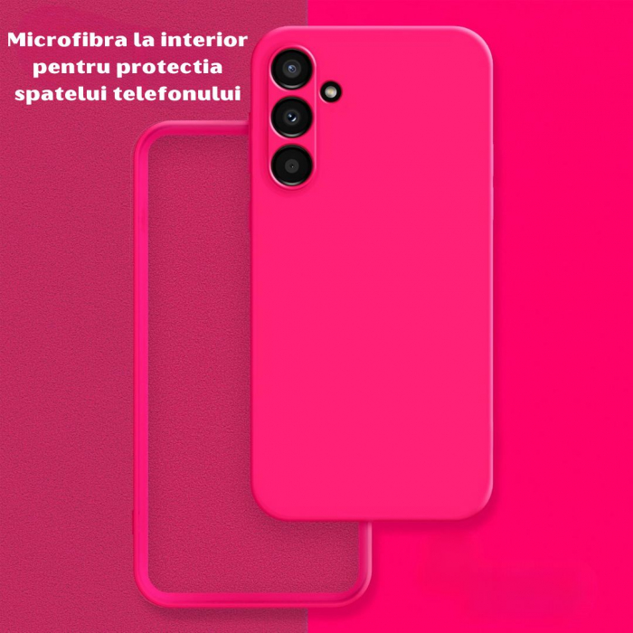 Husa pentru Samsung Galaxy A35 din sIlicon catifelat cu interior din microfibra si protectie la camere [3]
