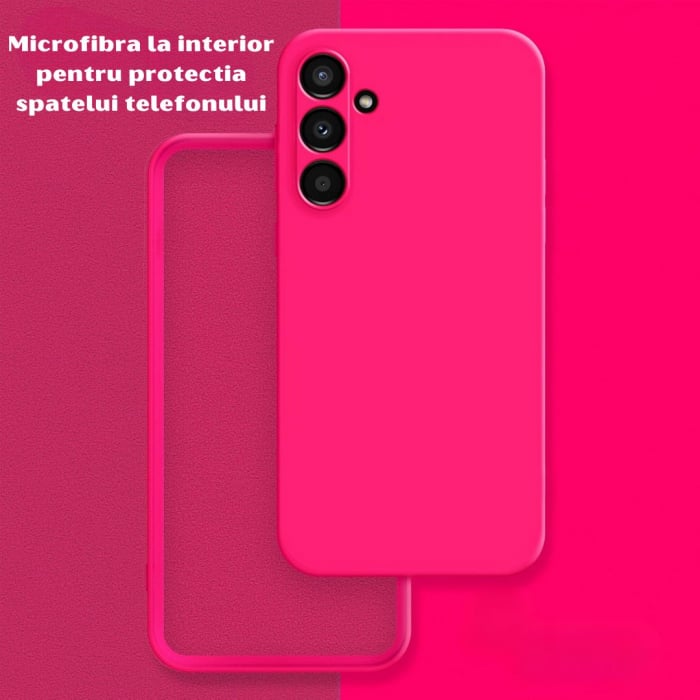 Husa pentru Samsung Galaxy A35 din sIlicon catifelat cu interior din microfibra si protectie la camere [3]