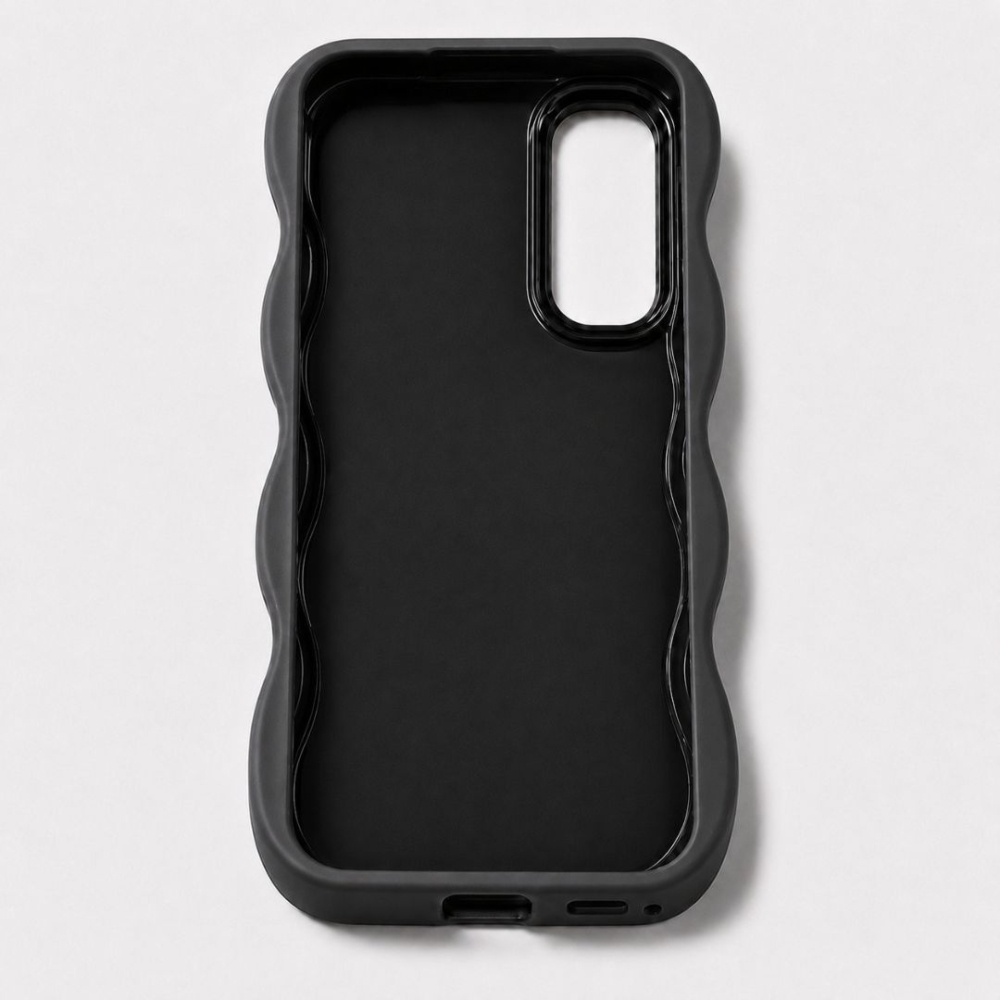 Husa pentru Samsung Galaxy A54 5G, protectie Anti-Soc si design ondulat Candy - Negru [4]