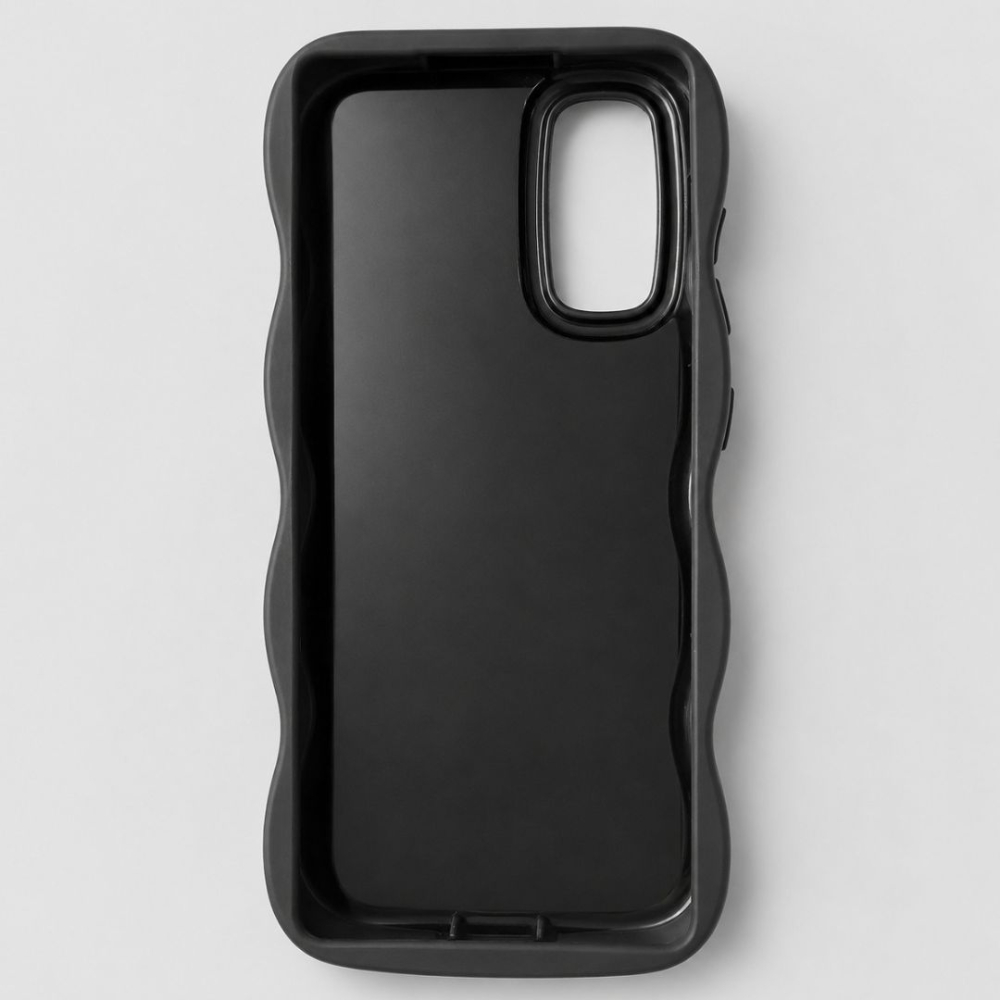 Husa pentru Samsung Galaxy S20 FE, protectie Anti-Soc si design ondulat Candy - Negru [3]