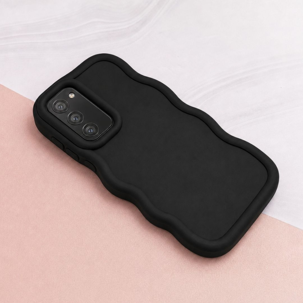 Husa pentru Samsung Galaxy S20 FE, protectie Anti-Soc si design ondulat Candy - Negru [5]