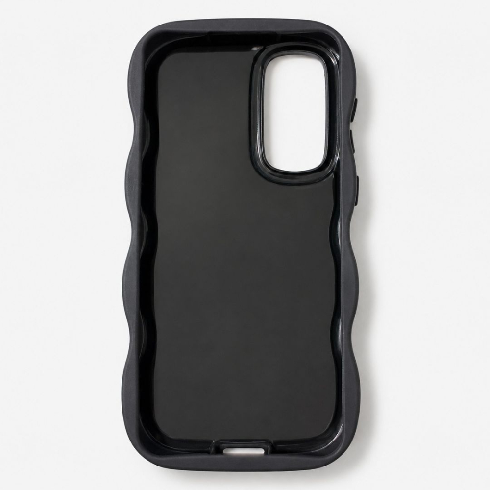 Husa pentru Samsung Galaxy S23 FE, protectie Anti-Soc si design ondulat Candy - Negru [5]